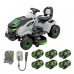 EGO 42in Lawn Tractor with 6Ah Battery 6pk, Turbo Charger & Adapter Kit EGO 42in Lawn Tractor with 6Ah Battery 6pk, Turbo Charger & Adapter Kit