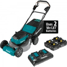 Makita 18V X2 (36V) LXT LithiumIon Brushless Cordless 21in Self Propelled Lawn Mower Kit with 4 Batteries (5.0Ah) Makita 18V X2 (36V) LXT LithiumIon Brushless Cordless 21in Self Propelled Lawn Mower Kit with 4 Batteries (5.0Ah)