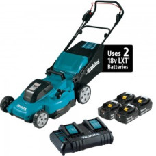 Makita 18V X2 (36V) LXT 21in Lawn Mower Kit with 4 Batteries 4Ah